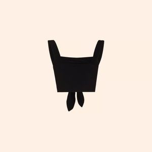 Reformation Jenine Top (Black)